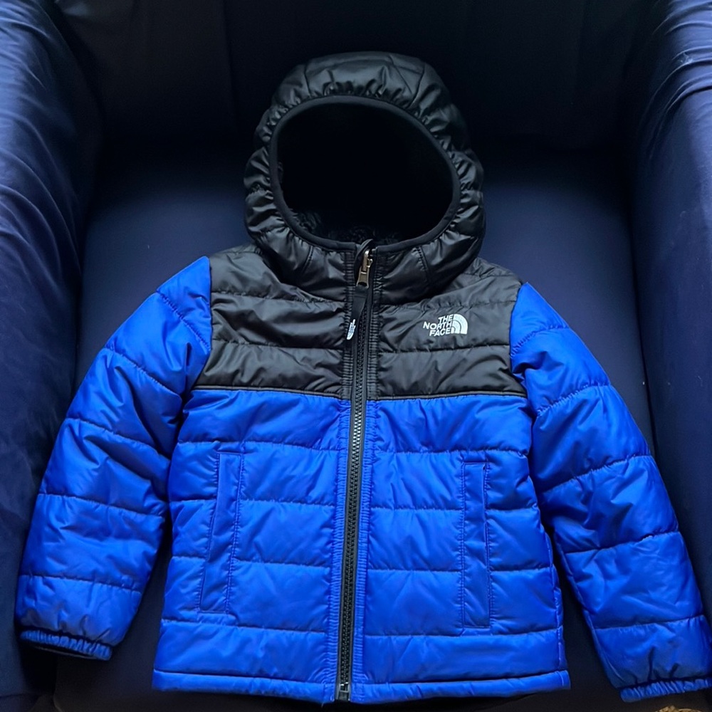 The North Face Reversible Mt Chimbo Full-Zip Hooded Jacket - Toddlers' 3T